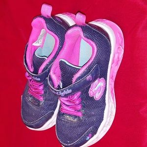 Skechers GirlBlue/Pink Size 12